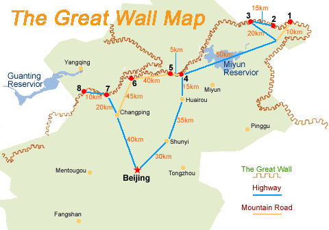 Wall  on Great Wall Map