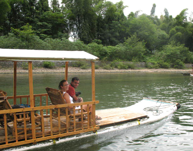 backup bamboo raft