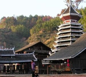 drum tower in zhaoxing