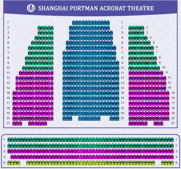 Map of Shanghai Portman Acrobat Theatre